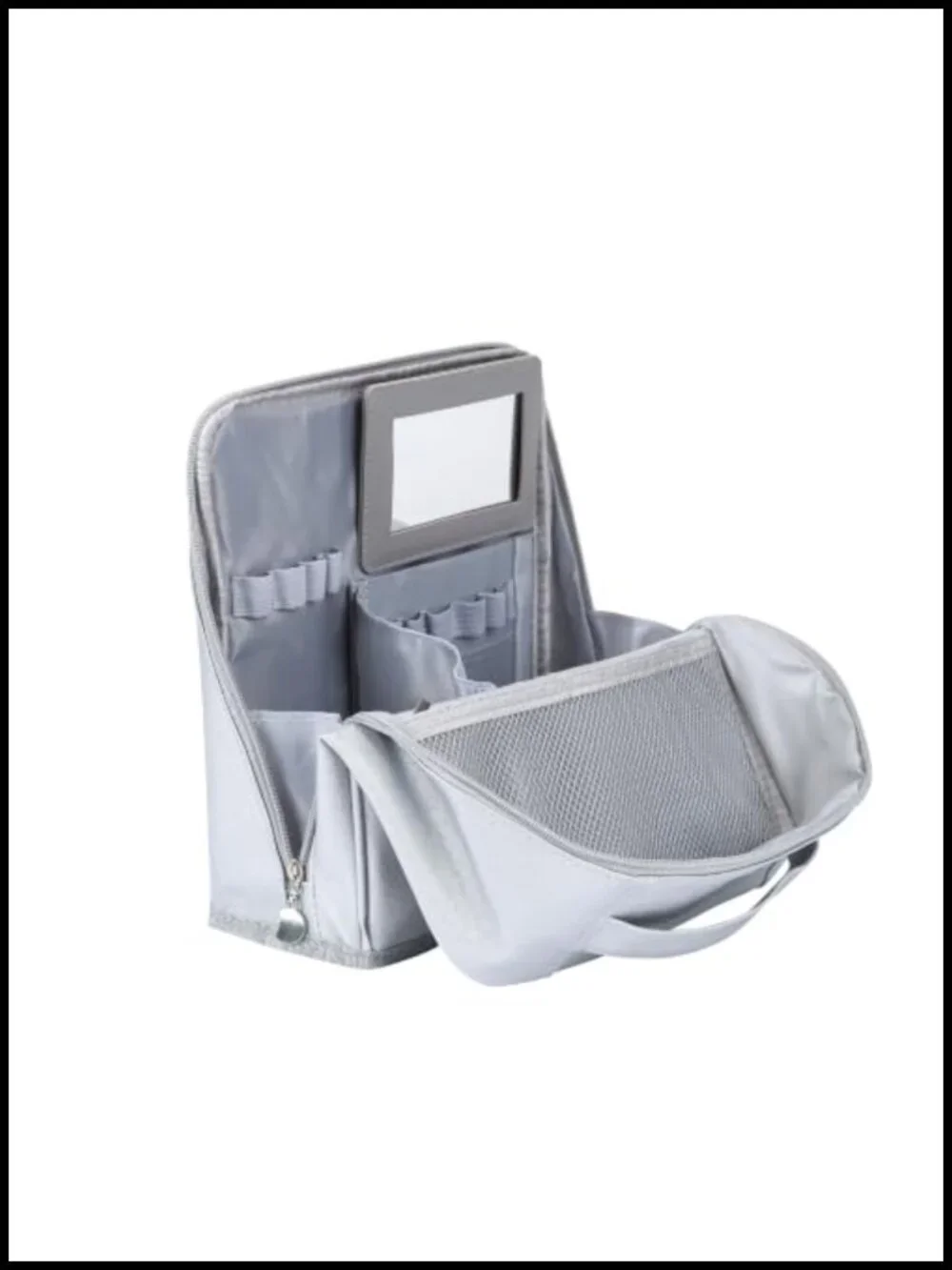 Large Travel Makeup Bag Stand Up Faux Leather Toiletry Organizer Cosmetic Case